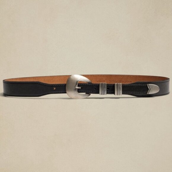 NWT Banana Republic Black Leather Belt main image 4